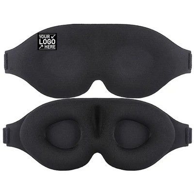 3D Contoured Eye Mask Soft Breathable Light Blocking Sleep Mask