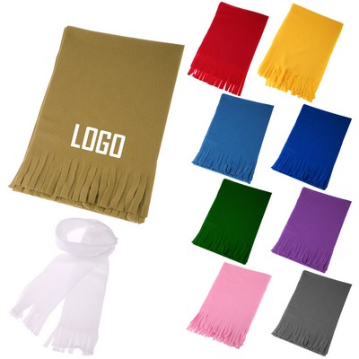 Warm Polyester Fleece Scarves - 145 x 25cm