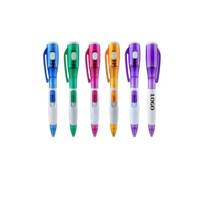 3 In 1 Led Ballpoint Pen With Counterfeit Detector