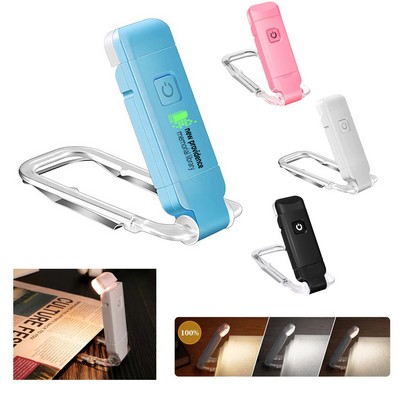 USB Rechargeable LED Clip on Book Light