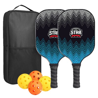 Glass Fiber Pickleball Set w/ Zipper Bag - Adult