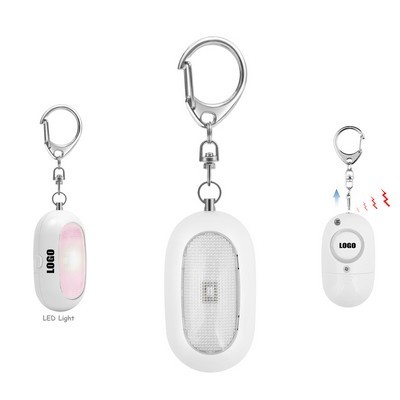 Oval Shaped Safety Alarm With Flashlight