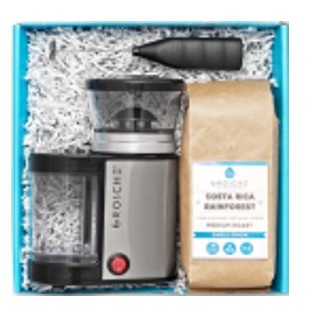 Welcome Home Coffee Gift Basket-BREMEN BURRElectric Coffee Grinder, EZ Milk Frother, Coffee Beans