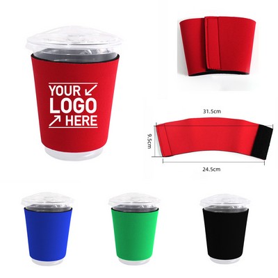 Velcro Neoprene Coffee Cup Sleeves