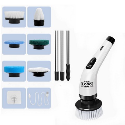 Power LCD Electric Spin Scrubber for Deep Cleaning