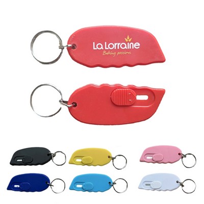 Mini Retractable Box Cutter with Keychain