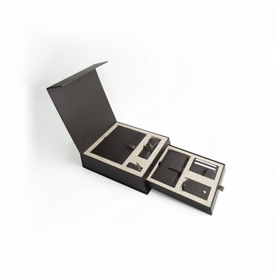 Prestige Elite: Luxury 2-Layer Leather Gift Set