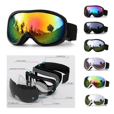 Double Anti-fog Wide-field Ski Goggles Adult Outdoor Gear