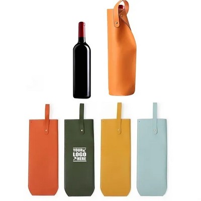 Elegant Vegan Leather Wine Tote