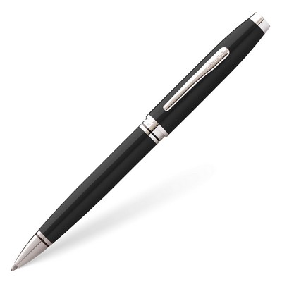 Coventry Black Lacquer with Polished Chrome Ballpoint Pen