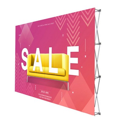 10' x 7.5' POP UP Display Kit Sales Promotion Ads Backdrop Wall Kit Backwall Stand