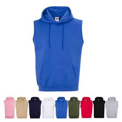 French Terry Sleeveless Hoodies - Extra Large