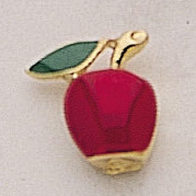 Painted Apple Marken Design Cast Lapel Pin (1/2")