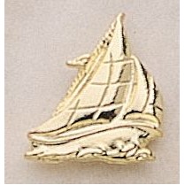 Sailboat Marken Design Cast Lapel Pin (Up to 7/8")