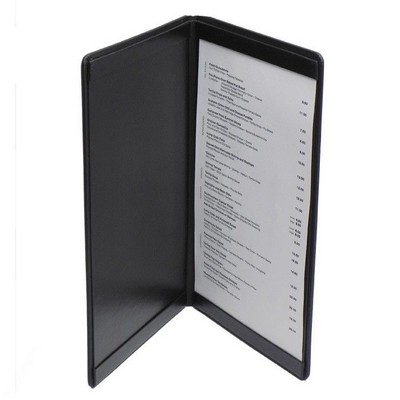 Leatherette Double Panel Pocket Menu Cover (8 1/2"x14")