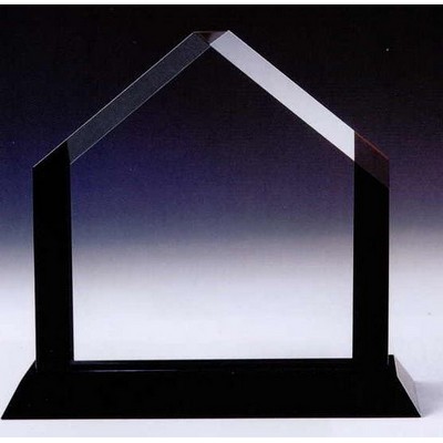 Black Optic Crystal Royal Award w/Base