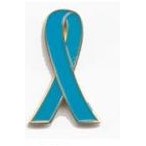 Ovarian Cancer Sexual Assault Awareness Ribbon Lapel Pin