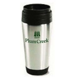 14 Oz. Stainless Steel Travel Tumbler w/ Plastic Liner