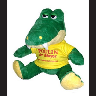 Quincy Alligator Stuffed Animal w/Shirt (9")