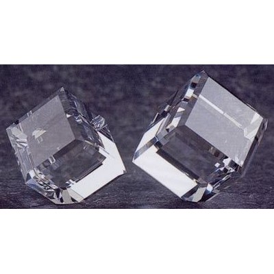 Optic Crystal Standing Cube