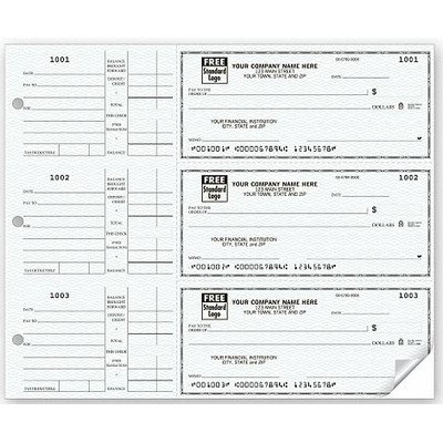 3-On-a-Page Home Accountant Deskbook Check (2 Part)