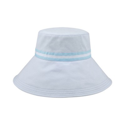 Ladies' Brushed Cotton Canvas Wide Brim Bucket Hat