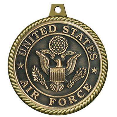 Stock Medal w/ Rope Border (US Air Force) 2 1/4"