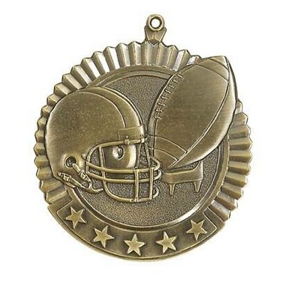 Medal, "Football" Star - 2 3/4" Dia