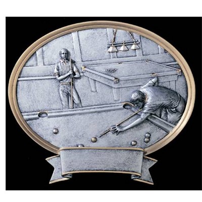 Pool, Male Oval Sport Legend Plates - 6"