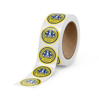 Circle Paper Roll Labels (0.25 to 3.75 Square Inch)