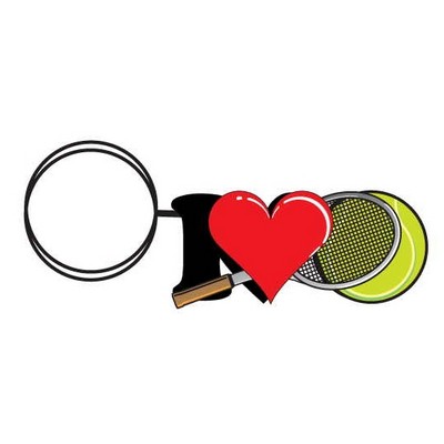 I Love Tennis w/Racket (See Description)