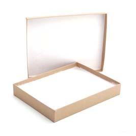 Natural Kraft Krome Jewelry Box (6" x 5" x 1")