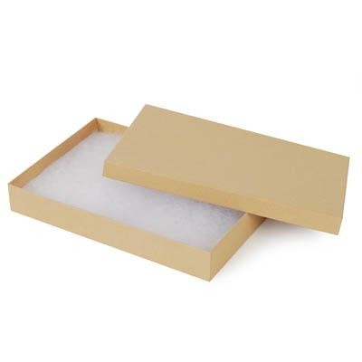 Natural Kraft Krome Jewelry Box (8" x 5 1/2" x 1 1/4")