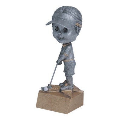 Female Golf Bobble Head (6")