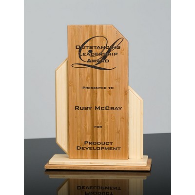 GEO: EcoEdge Laser Bamboo Desk Award (7" x 9½")