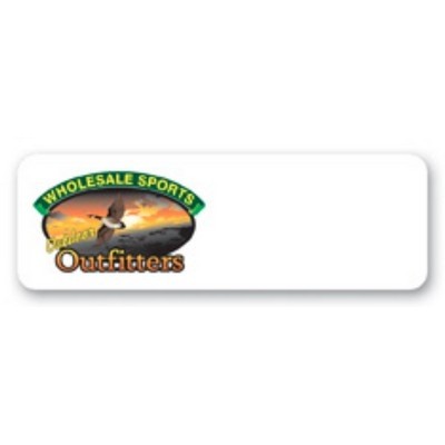 Laminated Name Badge (1"x3") Rectangle