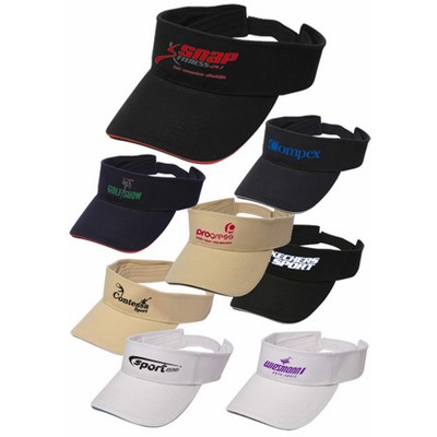 Solid Color Brushed Cotton Sandwich Visors