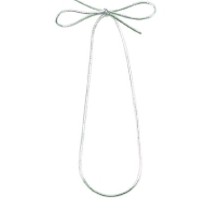 8" Silver Stretch Loop Ribbon & Bow