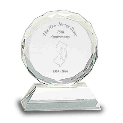 Round Crystal Award (5"x 6.75")