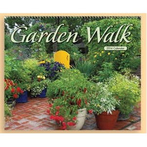 13 Month Spiral Bound Wall Calendar (Garden Walk)