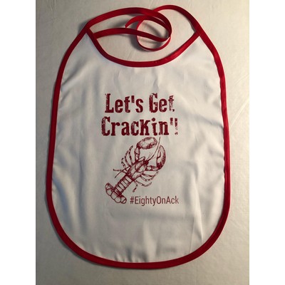 Adult Cloth Bib w/Ties (One to Full Color Imprint)