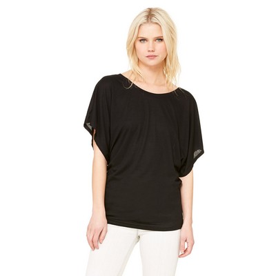 BELLA+CANVAS Ladies' Flowy Draped Sleeve Dolman T-Shirt