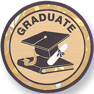 2" Graduate Mylar Medallion Insert Disc