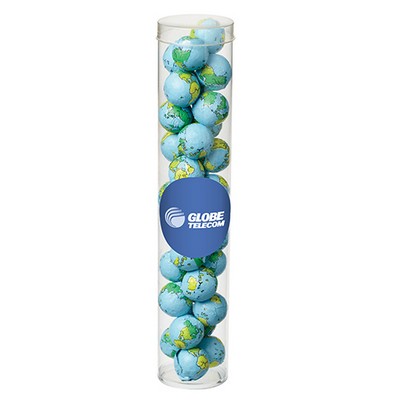 Large Tubes with Clear Cap - Chocolate Earth Balls