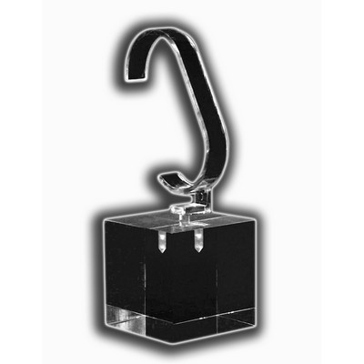 Clear Deluxe Watch Pedestal W/Square Base (5 1/2"x2"x2")