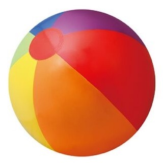 16" Inflatable Solid Rainbow Beach Ball