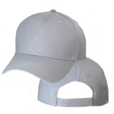 Big Size Gray Structured Adjustable Cap 2XL - 4XL