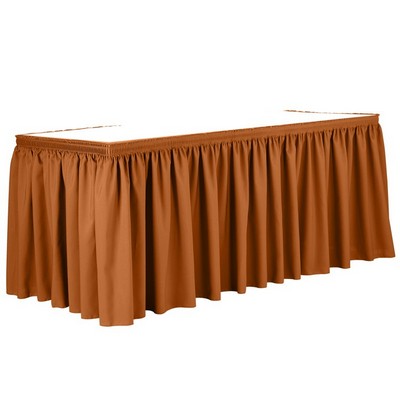 21' Non-Printed Shirred Table Skirt