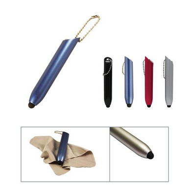 Stylus w/Microfiber Cloth & Key Fob