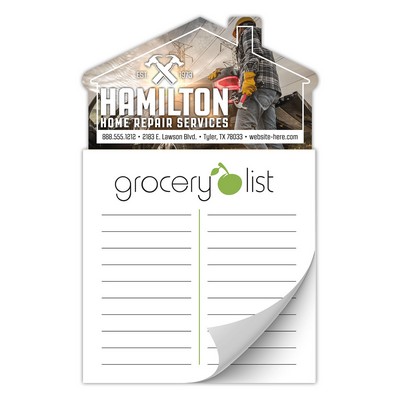 Magna-Note House Magnet - Stock Grocery List Sticky Notes